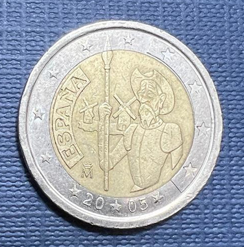 moneda 2 euros quijote
